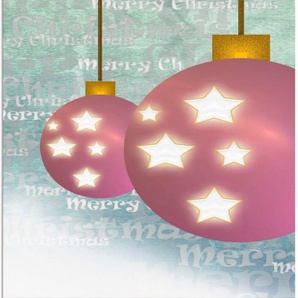 Artland Wandbild Weihnachtskugel, Weihnachten (1 St), als Alubild, Leinwandbild, Wandaufkleber oder Poster in versch. Größen