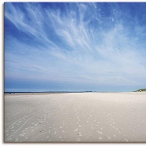 Artland Wandbild Weiter Strand auf Baltrum, Strandbilder (1 St), als Alubild, Leinwandbild, Wandaufkleber oder Poster in versch. Größen