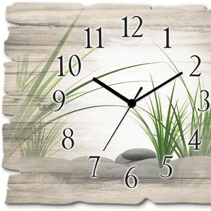 Artland Wanduhr 3 D Steine (wahlweise mit Quarz- oder Funhuhrwerk, lautlos ohne Tickgeräusche)