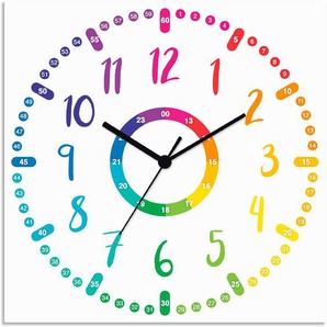 Artland Wanduhr Kinderuhr - bunt (wahlweise mit Quarz- oder Funhuhrwerk, lautlos ohne Tickgeräusche)