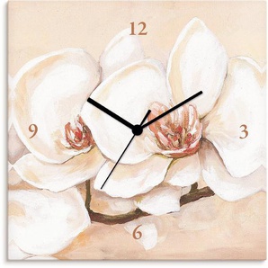 Artland Wanduhr Orchideenzweig (wahlweise mit Quarz- oder Funhuhrwerk, lautlos ohne Tickgeräusche)