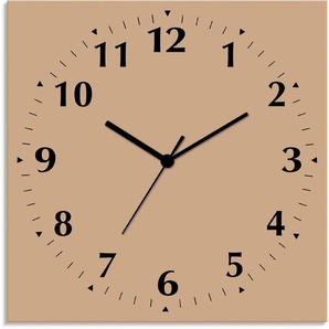 Artland Wanduhr Uni Trendfarben (wahlweise mit Quarz- oder Funhuhrwerk, lautlos ohne Tickgeräusche)