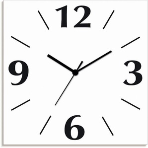 Artland Wanduhr Uni Trendfarben (wahlweise mit Quarz- oder Funhuhrwerk, lautlos ohne Tickgeräusche)