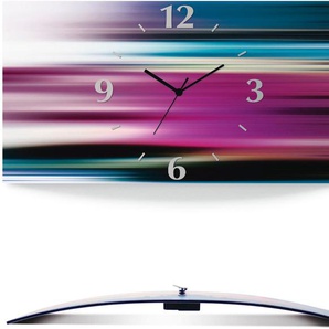 Artland Wanduhr Verzerrte Figuren - Abstrakt (3D Optik gebogen, mit Quarz- oder Funkuhrwerk, versch. Größen)