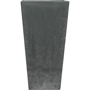 Artstone Vase Ella 26 x 26 x 49 cm schwarz GLO692380872