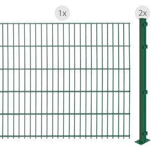 ARVOTEC Doppelstabmattenzaun EASY 103 zum Aufschrauben Zaunelemente Zaunhöhe 103 cm, Zaunlänge 2 - 60 m Gr. H/L: 103 cm x 2 m H/L: 103 cm, grün (dunkelgrün) Zaunelemente