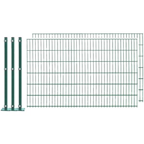 ARVOTEC Doppelstabmattenzaun EASY 123 zum Aufschrauben Zaunelemente Zaunhöhe 123 cm, Zaunlänge 2 - 60 m Gr. H/L: 123 cm x 4 m H/L: 123 cm, grün (dunkelgrün) Zaunelemente
