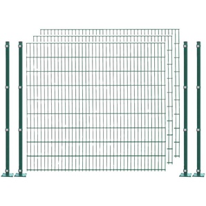 ARVOTEC Doppelstabmattenzaun EASY 183 zum Aufschrauben Zaunelemente Zaunhöhe 183 cm, Zaunlänge 2 - 60 m Gr. H/L: 183 cm x 6 m H/L: 183 cm, grün (dunkelgrün) Zaunelemente