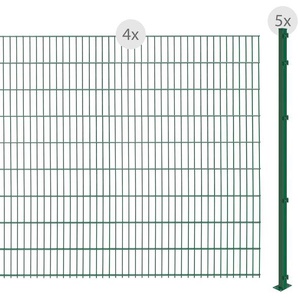 ARVOTEC Doppelstabmattenzaun EASY 183 zum Aufschrauben Zaunelemente Zaunhöhe 183 cm, Zaunlänge 2 - 60 m Gr. H/L: 183 cm x 8 m H/L: 183 cm, grün (dunkelgrün) Zaunelemente