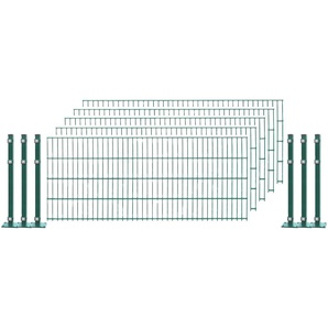 ARVOTEC Doppelstabmattenzaun EASY 83 zum Aufschrauben Zaunelemente Zaunhöhe 83 cm, Zaunlänge 2 - 60 m Gr. H/L: 83 cm x 10 m H/L: 83 cm, grün (dunkelgrün) Zaunelemente