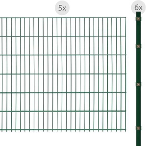 ARVOTEC Doppelstabmattenzaun ESSENTIAL 123 zum Einbetonieren Zaunelemente Zaunhöhe 123 cm, Zaunlänge 2 - 60 m Gr. H/L: 123 cm x 10 m H/L: 123 cm, grün (dunkelgrün) Zaunelemente