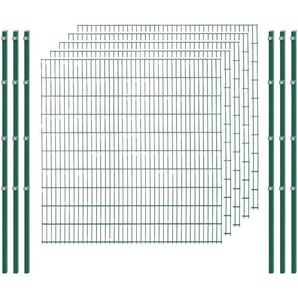 ARVOTEC Doppelstabmattenzaun ESSENTIAL 203 zum Einbetonieren Zaunelemente Zaunhöhe 203 cm, Zaunlänge 2 - 60 m Gr. H/L: 203 cm x 10 m H/L: 203 cm, grün (dunkelgrün) Zaunelemente