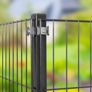 ARVOTEC Eckpfosten Zaunpfosten 170 cm Höhe grau (anthrazit) Zaunpfosten
