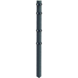 ARVOTEC Eckpfosten HBV - 830119 Zaunpfosten grau (anthrazit) Zaunpfosten