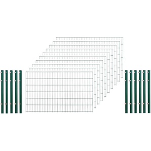 ARVOTEC Einstabmattenzaun ESSENTIAL 120 zum Aufschrauben Zaunelemente Zaunhöhe 120 cm, Zaunlänge 2 - 60 m Gr. H/L: 120 cm x 10 m H/L: 120 cm, grün (dunkelgrün) Zaunelemente