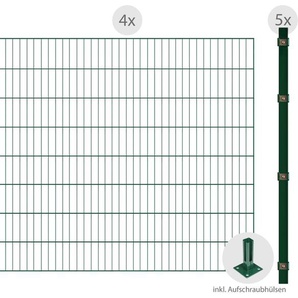 ARVOTEC Einstabmattenzaun ESSENTIAL 120 zum Aufschrauben Zaunelemente Zaunhöhe 120 cm, Zaunlänge 2 - 60 m Gr. H/L: 120 cm x 8 m H/L: 120 cm, grün (dunkelgrün) Zaunelemente
