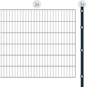 ARVOTEC Einstabmattenzaun ESSENTIAL 120 zum Einbetonieren Zaunelemente Zaunhöhe 120 cm, Zaunlänge 2 - 60 m Gr. H/L: 120 cm x 4 m H/L: 120 cm, grau (anthrazit) Zaunelemente