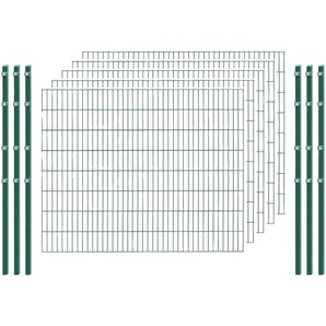 ARVOTEC Einstabmattenzaun ESSENTIAL 160 zum Einbetonieren Zaunelemente Gr. H/L: 160 cm x 10 m H/L: 160 cm, grün (dunkelgrün) Zaunelemente