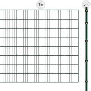 ARVOTEC Einstabmattenzaun ESSENTIAL 160 zum Einbetonieren Zaunelemente Gr. H/L: 160 cm x 2 m H/L: 160 cm, grün (dunkelgrün) Zaunelemente