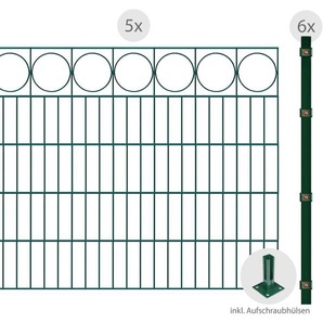ARVOTEC Zaun ESSENTIAL 100 zum Aufschrauben Ring Zaunelemente Gr. H/L: 100 cm x 10 m H/L: 100 cm, grün (dunkelgrün) Zaunelemente