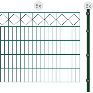 ARVOTEC Zaun ESSENTIAL 100 zum Einbetonieren Karo Zaunelemente Gr. H/L: 100 cm x 10 m H/L: 100 cm, grün (dunkelgrün) Zaunelemente