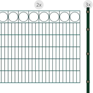 ARVOTEC Zaun ESSENTIAL 120 zum Einbetonieren Ring Zaunelemente Gr. H/L: 120 cm x 4 m H/L: 120 cm, grün (dunkelgrün) Zaunelemente