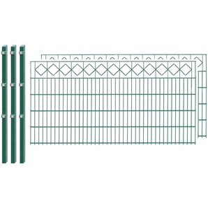 ARVOTEC Zaun EXCLUSIVE 100 zum Einbetonieren Karo Zaunelemente Gr. H/L: 100 cm x 4 m H/L: 100 cm, grün (dunkelgrün) Zaunelemente