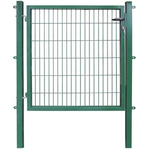 ARVOTEC Zauneinzeltür ESSENTIAL Tore Breite: 100 - 120 cm, Höhe: 80 - 200 cm, zum Einbetonieren Gr. B/H: 120 cm x 120 cm, grün Zauntore