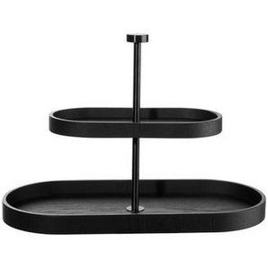 ASA Etagere Wood, Holz, Weide, oval, 16.50x25x35.50 cm, Tischkultur & Servieren, Etageren