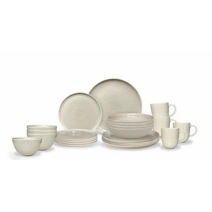 ASA Kombiservice Stilo, Greige, Keramik, 20-teilig, 0,3 ml, Essen & Trinken, Geschirr, Geschirr-Sets, Kombiservice