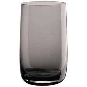 ASA Longdrinkglas Sarabi, Grau, Glas, 400 ml, mundgeblasen, Essen & Trinken, Gläser, Longdrinkgläser