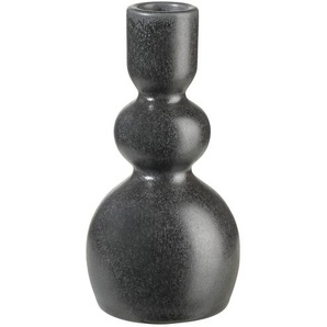 ASA SELECTION Kerzenhalter  Como ¦ schwarz ¦ Steingut ¦ Maße (cm): H: 15  Ø: 7.5