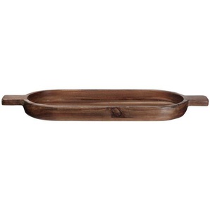ASA Servierbrett Wood, Braun, Holz, Akazie, 18x3.5x49.6 cm, Küchenzubehör, Schneidebretter