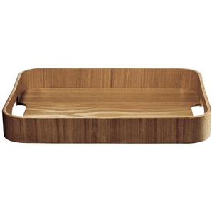 ASA Serviertablett Sonoko, Braun, Holz, Weide, 27x4.5x35 cm, Tischkultur & Servieren, Tabletts
