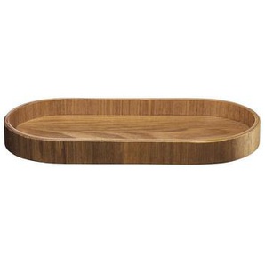 ASA Serviertablett Coppa Kuro, Braun, Holz, Weide, 11x2x23 cm, Tischkultur & Servieren, Tabletts