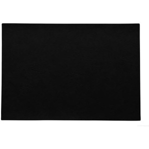 ASA Tischset Vegan Leather, Schwarz, Kunststoff, rechteckig, 46x33 cm, abwischbar, Wohntextilien, Tischwäsche, Tischsets