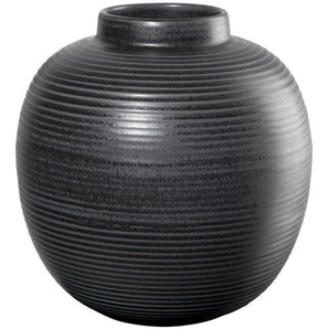 ASA Vase Jamandi home, Schwarz, Keramik, Kugel, 29 cm, Dekoration, Vasen, Keramikvasen