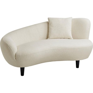 ATLANTIC home collection Chaiselongue Olivia, Nierenform-Sofa mit Zierkissen im Originalbezug