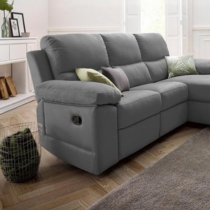 ATLANTIC home collection Ecksofa Conrad L-Form, mit Relaxfunktion und Federkern, mit Bettkasten