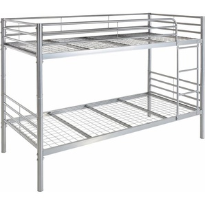 ATLANTIC home collection Etagenbett Alex, inkl. Lattenrost, Absturzsicherung und Leiter aus Metall