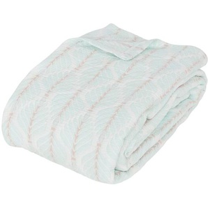 Atmosphera - Bettüberwurf Wild Jacquard hellblau 240x260cm créateur dintérieur