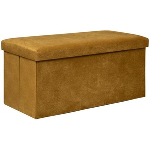 Atmosphera - Doppelter Truhenhocker Lilou Samt - 76x38 cm créateur dintérieur