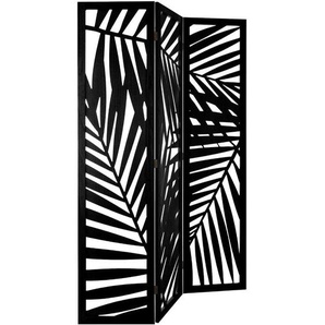 Atmosphera - Paravent Feuille - Holz - schwarz h 170 cm créateur dintérieur