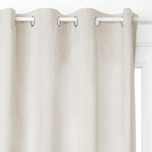 Atmosphera - Verdunkelnder Vorhang Dolce Samt - mit Ösen - elfenbeinfarben 140 × 260 cm créateur dintérieur