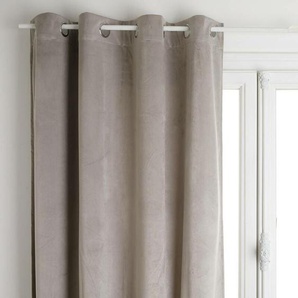 Atmosphera - Verdunklungsvorhang aus Samt - mit Ösen - mausgrau 140x260 cm créateur dintérieur