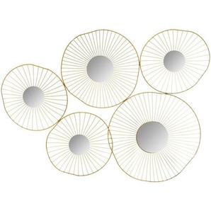 Atmosphera - Wanddekoration 5 goldene Spiegel 78 × 58 cm créateur dintérieur