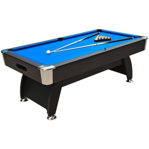 Atrigo Billardtisch, Schwarz, Holz, Metall, Kunststoff, Textil, Buche, 116.8x81.3x213.4 cm, Freizeit, Sport & Fitness, Spieltische