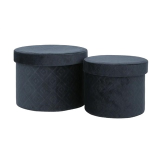 Aufbewahrungsbox 2er-Set - blau - Materialmix - 16 cm - 22.0 | Möbel Kraft