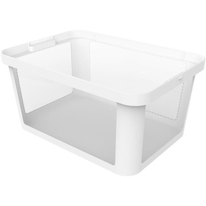 Aufbewahrungsbox 45 Liter  Albris - weiß - Kunststoff - 39 cm - 26,5 cm | Möbel Kraft