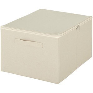 Aufbewahrungsbox - creme - Polyester, Stoff, Papier, Papier, Polyester, Stoff - 35 cm - 25 cm | Möbel Kraft
